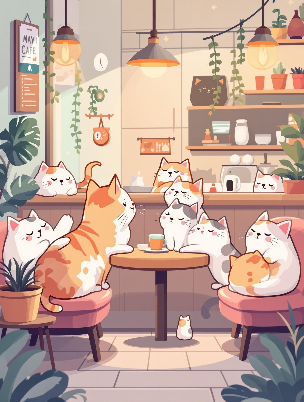 番茄段剧 - 猫咪咖啡馆